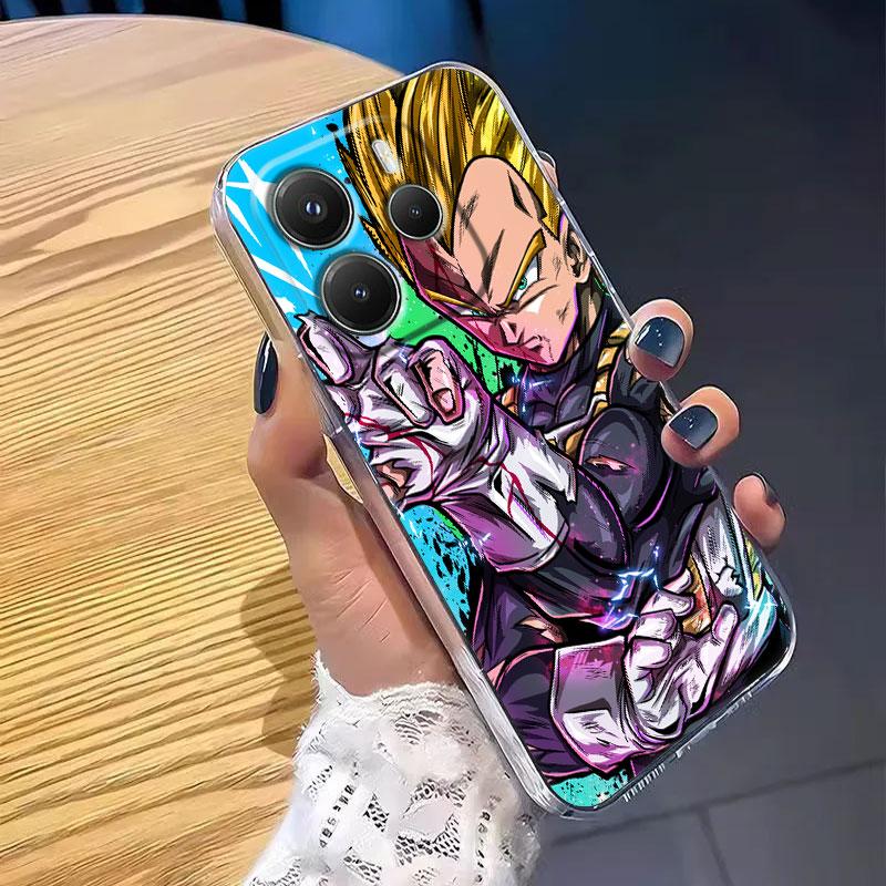 Cool DragonBalls Z Art Anime Case For Xiaomi Redmi Note 15 14 13 12 11 Pro Plus Cover For Redmi 15C 15 14C 13C Clear Phone Cases