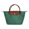 Le Pliage Original Minimalista Hétköznapi Logós Texturált Nylon Vászon és Bőr Kicsi Pénztárca Táska Női Táskák Zöld 1621089P84