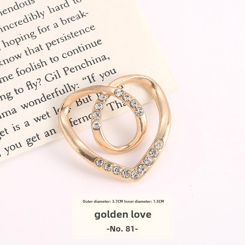 High-End Silk Scarf Knot Buckle for T-Shirt Hem Decoration