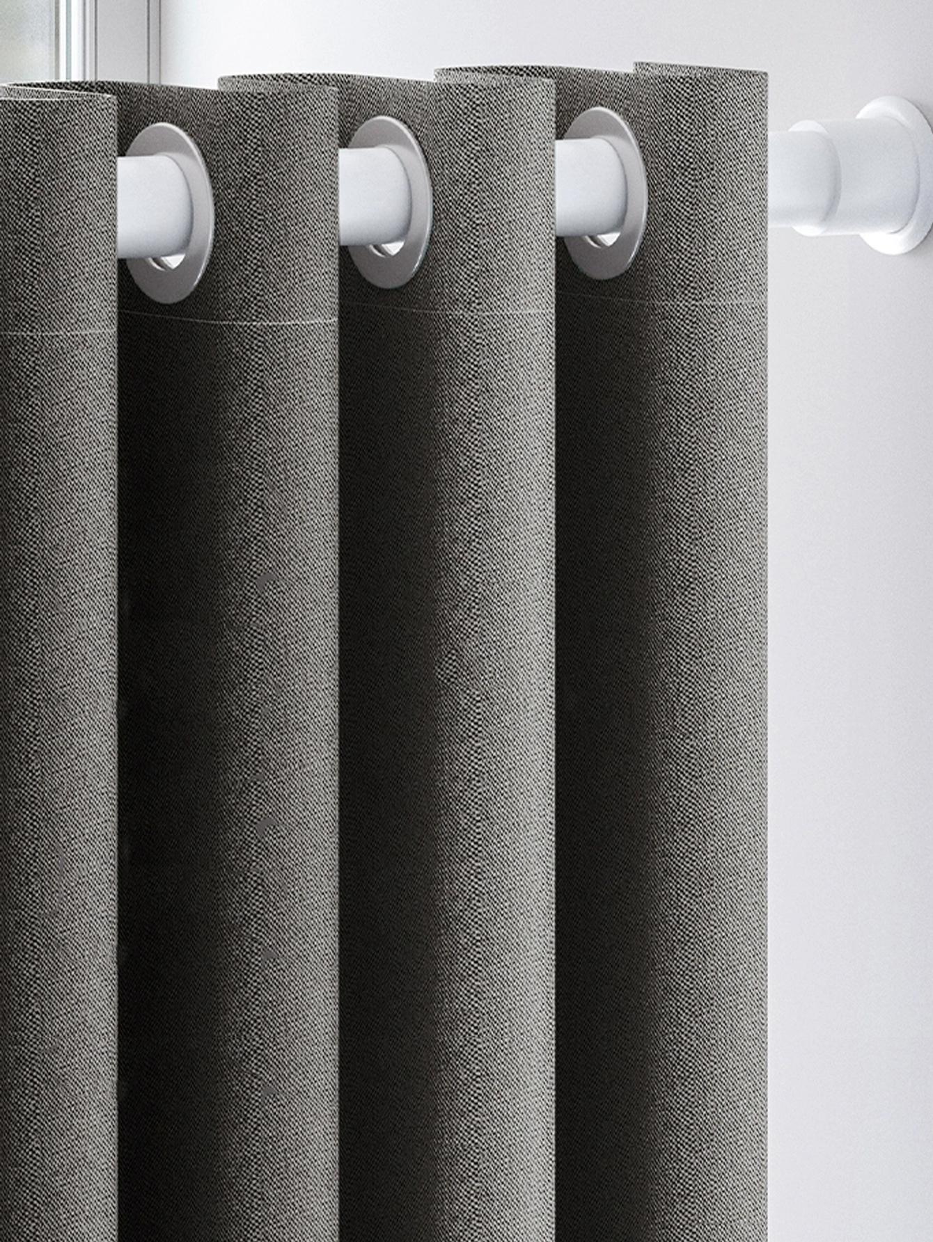 Verduisterende Gordijnen voor Slaapkamer Volledig Lichtblokkerende Vitrages Thermisch Geïsoleerd Voor Woonkamer Grijs W130xH100cm&Hooks tape top