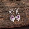 Pear Morganite Gemstone 925 Sterling Silver Jewelry Drop/Dangle Earrings 1.50" EE-14-11