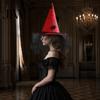 Sexy Witch Costume for Theme Parties Halloween Hat, with Lace Mesh And Simulated Spiders, Gothic Unique Witchy Outfit Adults Style Accessory, Cosplay