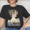 More Pride Less Prejudice Printed T Shirt for Unisex Unisex Cotton Tee Shirt Clothing