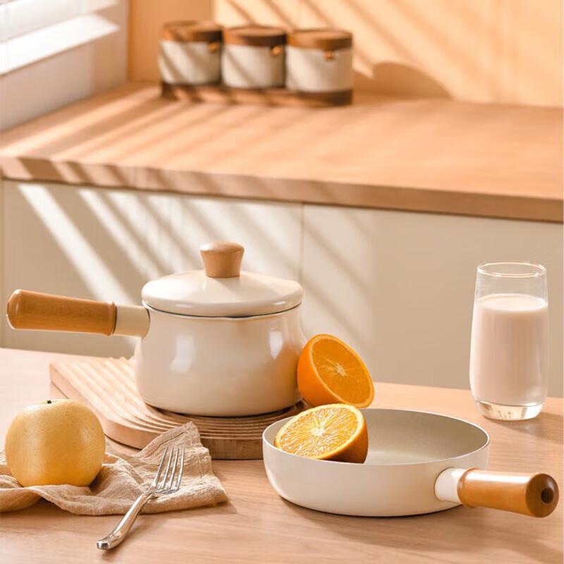 Deshilon Qingyi Antibacterial Non-stick 2-Piece Cookware Set