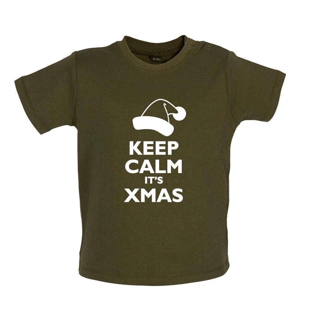 Keep Calm It s Christmas - Baby Kids Boys Girls Unisex T-Shirt / Romper - Santa s Secret 110