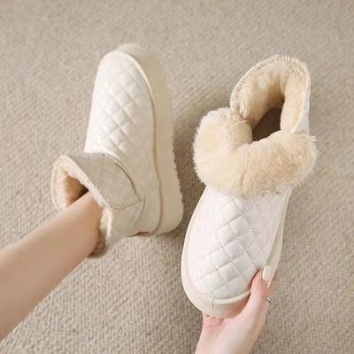 Bottes de neige pour femmes 2024 nouvelles hiver velours épaissi antidérapant chaud léger mode chaussures pour femmes bottes en coton style collège