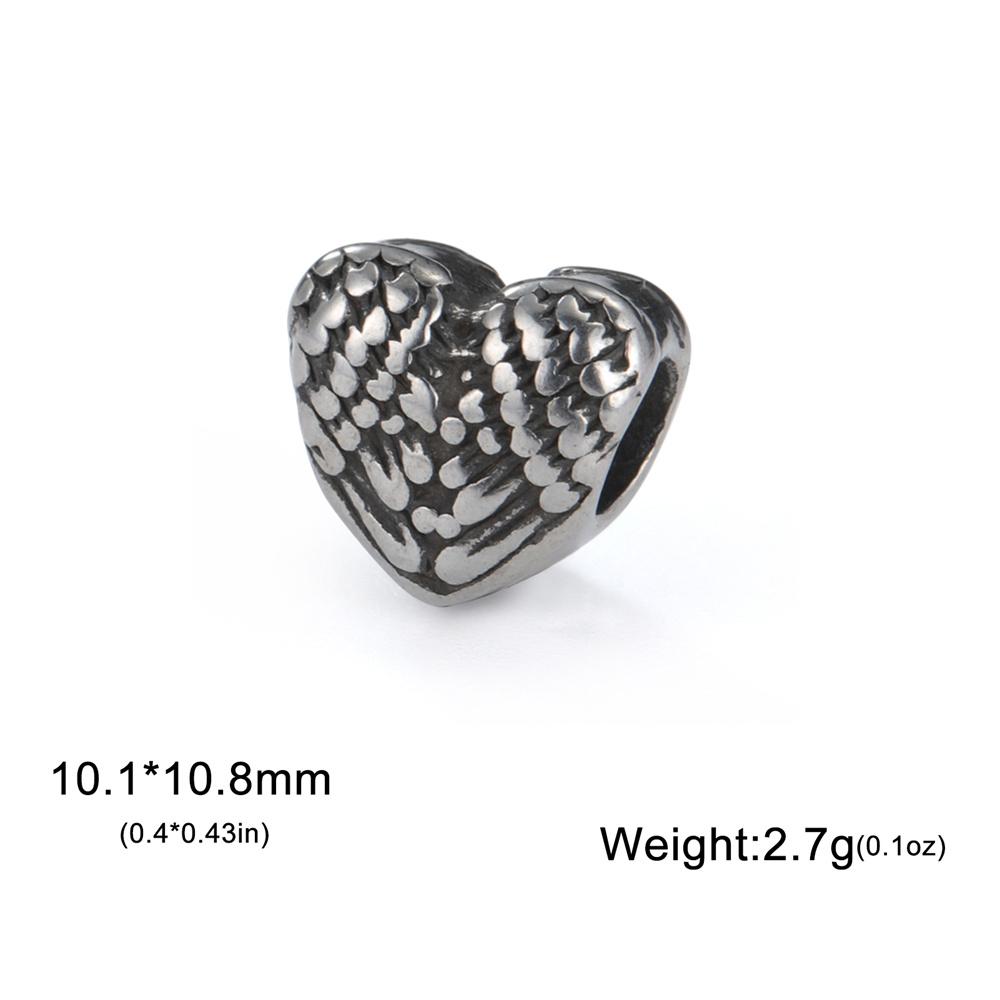 My Shape 5pcs Vintage Stainless Steel Charms for Bracelets Linking Pendants Connector Bead Charm for DIY Jewelry Making Dropship