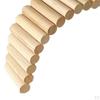 Hamster Hideout Bridge Climbing Ladder Wooden Mouse Toy for Dwarf Mice Gerbils and