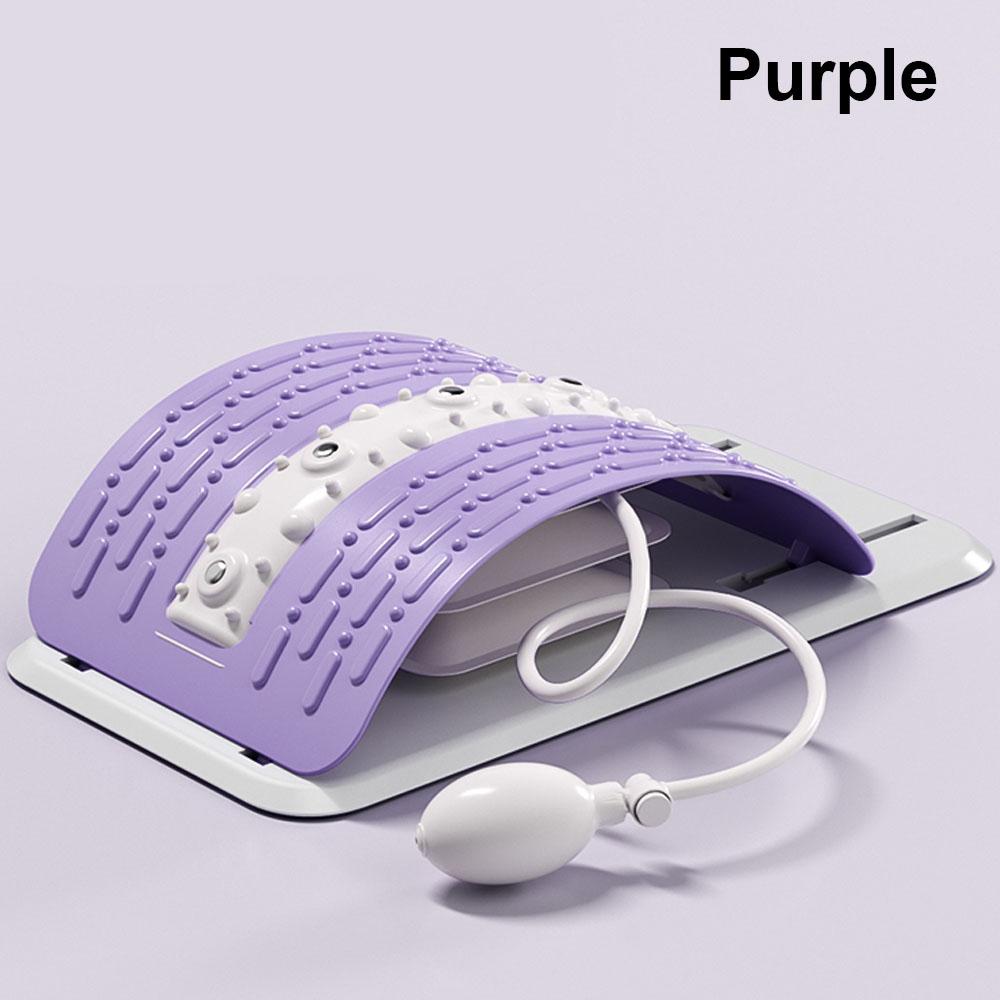 

Электрический массажер для спины, устройство для растяжки спины, крэкер для спины для снятия боли в спине, поддержка поясницы, шеи, спины, мышечный массажер фиолетовый