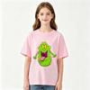 100% Cotton Ghostbusters Children's T-shirts Funny Slimer Cartoon Print Short Sleeve Boys Girls Tee Casual Crew Neck Tops Summer