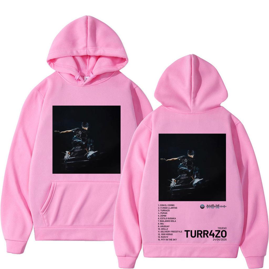 Rapper Trueno Turr4zo Album Print Hoodie Herren Damen Mode Vintage Locker Lässig Gothic Punk Sweatshirts
