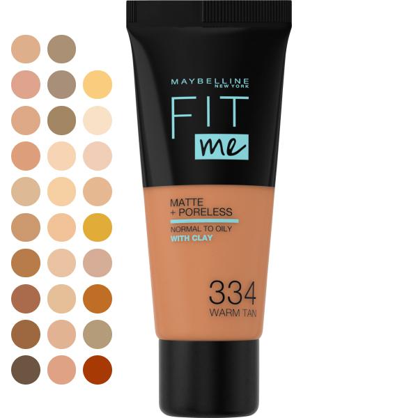 

Maybelline Matte & Poreless Foundation 334 Warm Tan 30ml