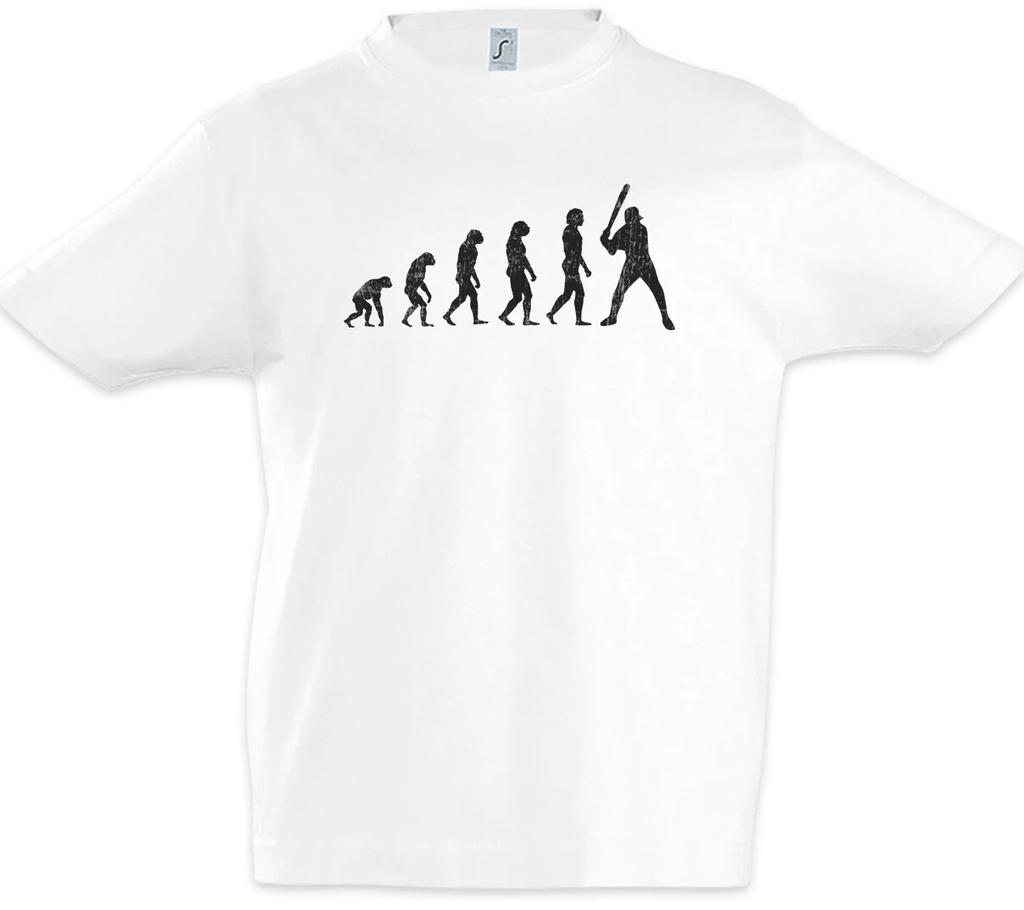 Baseball Evolution Boys T-Shirt Human Fun Charles Darwin Player Team Coach-