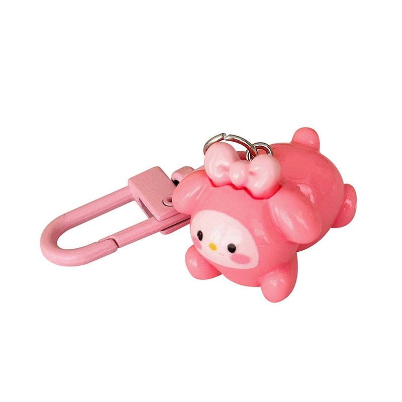 Lovely Cartoon Round Face Keychain Pendant Japanese Style Sweet And Cute Girl Heart Bookbag Accessory Bff Gift