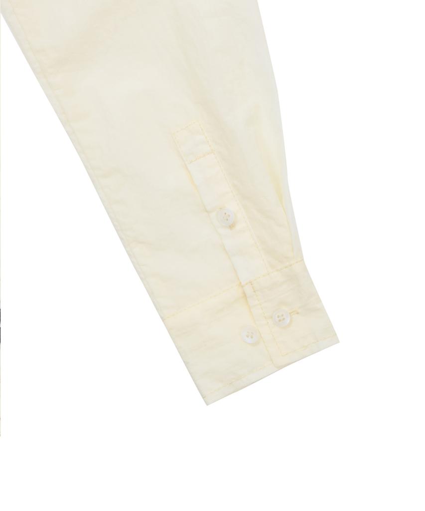 WELLBEING EXPRESS Nylon Pocket Zip Up Shirt Ivory