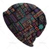 African Ethnic Tribal Art Pattern Bonnet Femme Cool Knit Hat For Unisex Women Autumn Winter Warm Africa Ankara Print Beanies Caps