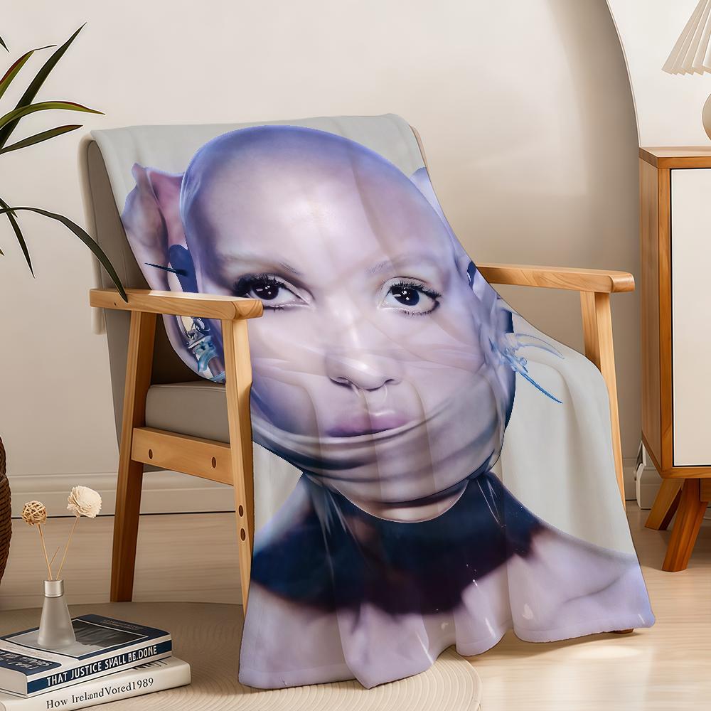 EUSEXUA Nachleuchtende FKA Twigs Decke Überwurf Super Gemütlich Plüsch Wohnzimmer Sofa Couch Kindliche Geburtstagsgeschenke