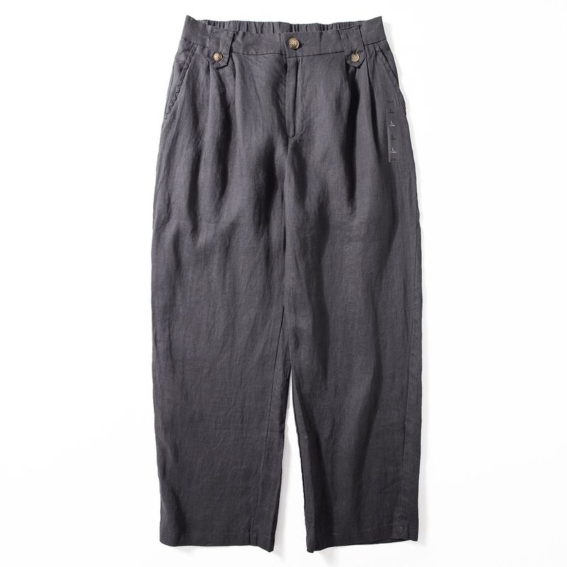 Linen Casual Pants for Men, New Summer Style, Lightweight, Breathable, Drapey Pants, Old Money Style, Loose Straight-Leg Linen Trousers Nautilus M