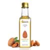 Health and Orange H&O Sweet Almond Oil - 100% Pure Cold Pressed Edible Badam Tel - 100ml Glass Bottle, for Healthy Skin, Hair and Body