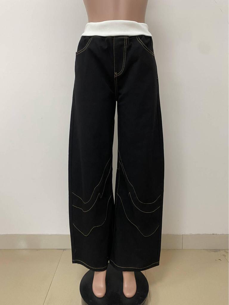 Vintage Faded Denim Loose Straight-Leg Ripped Jeans for Women - European & American Street Retro Style