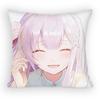 re zero infinity Emilia Cute Anime GGirl Pillow Case Sofa Living Room BedroomHeadboard Backrest Cushion Square Cushion Nap Time
