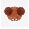 Winter Cute Bear Warm Ear-Covering Fleece-Lined Knit Hat Korean Style Baby Hat with Pom-Pom