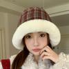 Winter Anti Cold And Warm Fisherman Hat, Korean Version Fashionable Outdoor Travel Basin Hat, Face Enhancing Small Bucket Hat