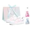 Nike Court Borough Low Cherry Blossom First Love Cushioning, Wear Resistant Low top Skateboard Shoes Women's Pink Blue BQ5448-100(Team675-  )