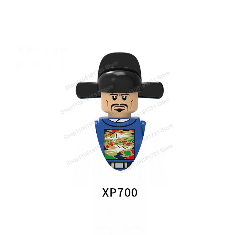 MOC Chinese Soldier Figures Building Blocks Shangzhou Dynasty Qin Dynasty Castle Warrior Knights Army Accessories Bricks Toys