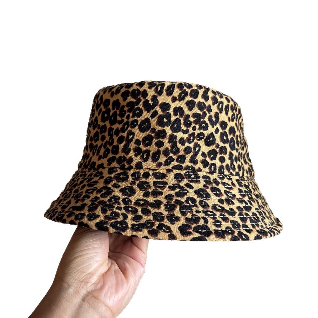 Outdoor Leopard Print Doublesided Fisherman Hat With Wide Brim For Sun Protection And Summer Fashion