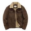 Giacche da Uomo in Cotone Imbottite Calde Larghe Cappotto Parka Velluto a Coste Giacca Corta Uomo Tinta Unita Monopetto Antivento Inverno Giacca Casual da Uomo