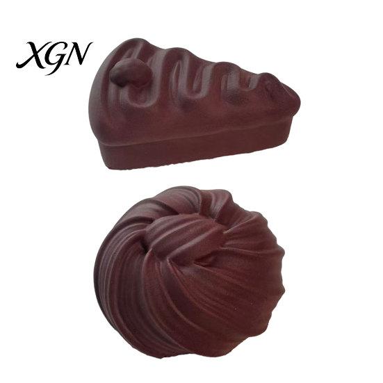 Mousse Cake Squeeze Toy Chocolate Anti-Anxiety Simulated Cream Sensory Simulation Food Photo Props Stress Relief