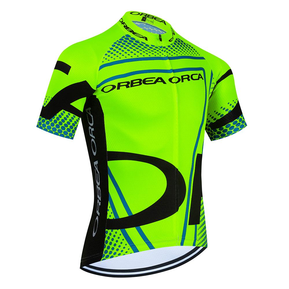 New Fluor Green Cycling Jersey Bike Jersey Shorts Set Men Women Quick Dry Ropa Ciclismo Pro Bicycle T-Shirt Clothing