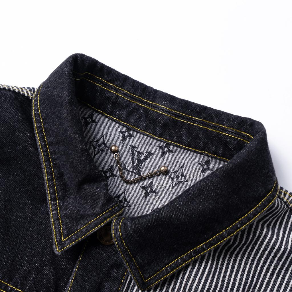 Louis Vuitton Denim Jacket Men's Black 1A9K64