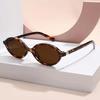 Y2K Style Oval Women'S Glasses Small Frame Fashion Vintage Sunglasses with Decorate Function for Women Men UV400 Eyewear