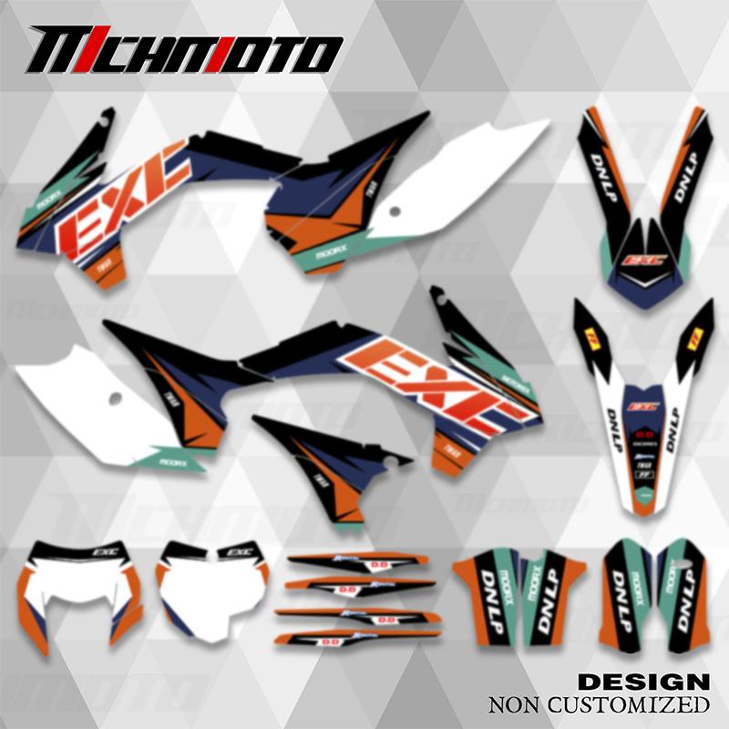 MCHMFG For KTM EXC EXC-F 125 250 300 350 450 2014-2016 SX SXF 2013-2015 Full Graphics Decal Stickers Number Name Decals