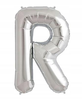 R Letter R Balloon Silver 40 Cm Foil for Birthday Wedding Party