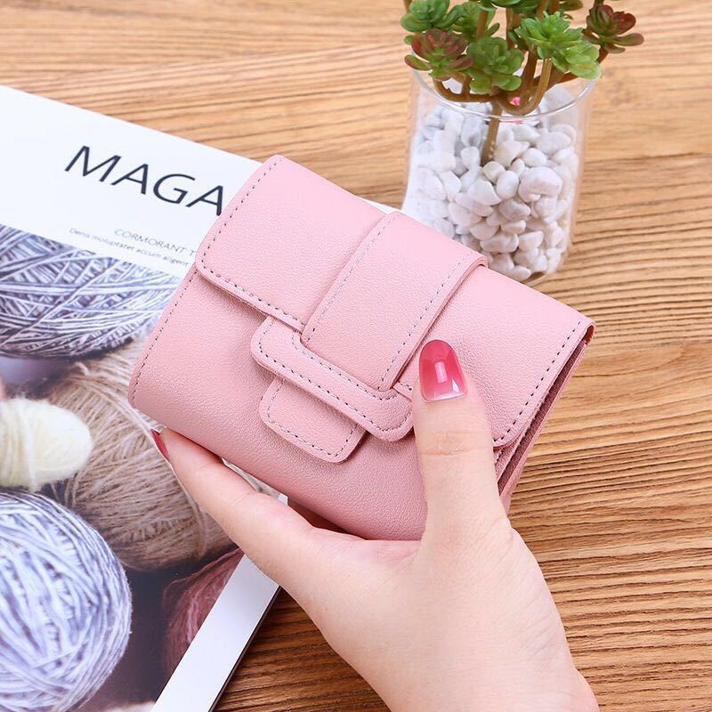 Fashion Short Wallet Female Student Stylish Cute Portable Mini Ladies Wallet Coin Purse Bag Card Holder