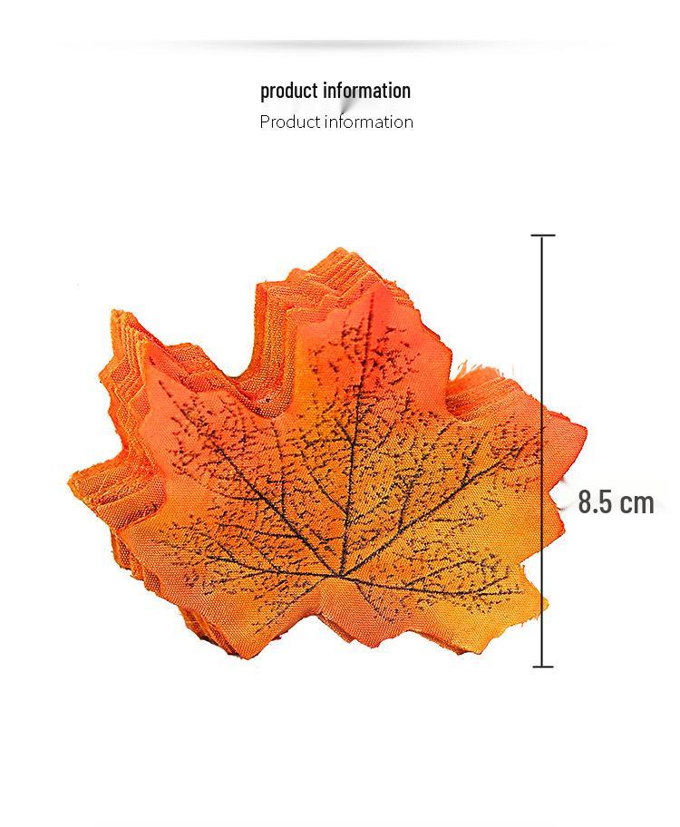Artificial Red Maple Leaf & Green Leaves Decoration for Kindergarten, Shop Windows, and Landscaping