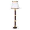 Decorative Doll House Lighting Accessory Miniature Floor Lamp With Button Battery Operated White Shade Scene Display Tool