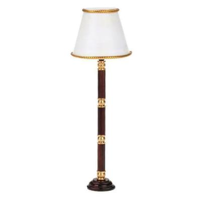 Elegant 1/12 Doll House Furniture Miniature Floor Lamp with White Shade for Doll House Living Room Scene Display Lighting