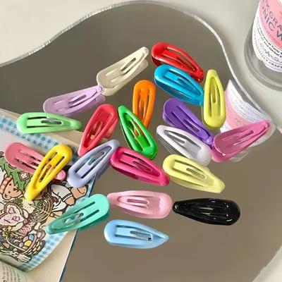 10 stücke Mini Baby BB Clip Glänzende Oberfläche Kawaii Süß Candy Farbe Kinder Seite Haar Pin Mode Pony Clip Kinder Kopfbedeckungen