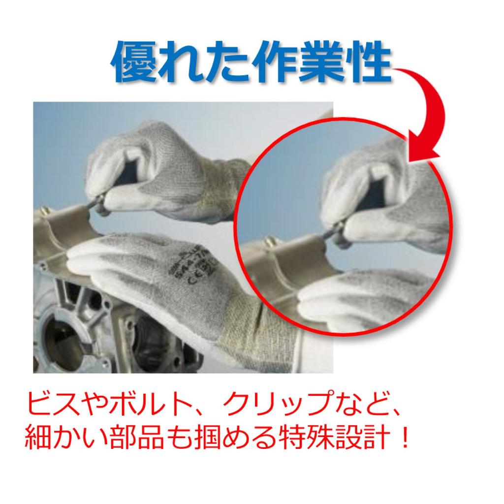 Showa Gloves 544 Chemistar Palm 10 1 [Cutter Gloves] No. FS, Pairs, Medium, Bag, Gray, Cut-Resistant