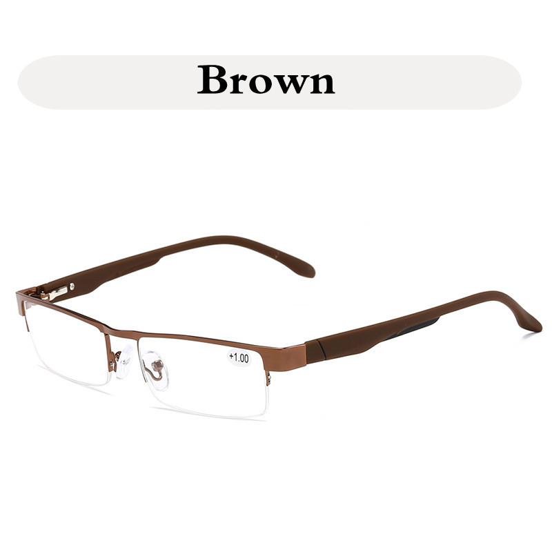 

Vintage Reading Glasses Men Square Metal Optical Glasses Brand Glasses Frame Ladies Eyeglasses Frame +1.5 +2.5 Leesbril Oculos 4