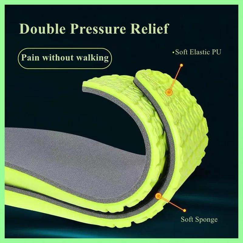 Memory Foam Sports Shoes Insoles Men Women Arch Supports Insole for Feet Shock Absorption Shoe Pads Plantar Fasciitis Shoe Sole