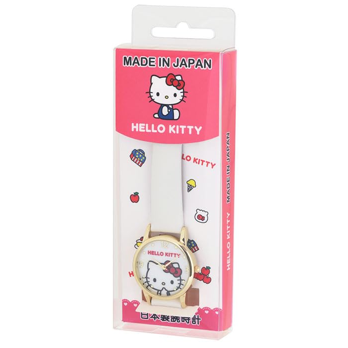 Sun Flame Co. Limitado. Reloj J-Axis Sanrio Hello Kitty HECHO EN JAPÓN Producto Japonés JR4D0001 Para Mujer Blanco