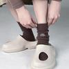 Ladies Spring Pure Cotton Letter Personality Medium Tube Pile Socks