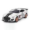 1:32 Mustang Shelby GT500 Miniature Car Model Toys Alloy Diecast Sound Light Doors Opened Pull Back Vehicles for Kids Gifts