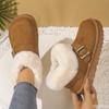 Women autumn winter new lace up soft soled casual warm cotton shoes Fashionable versatile thick soled women snow boots