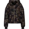 Ss23 Butterfly Print Zip-Up Hooded Long Sleeve Sweatshirt Women Sweatshirt Black Gold 3RTM24-TJLQZ-2206